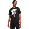 Nike M NSW Tee Icon JDI HBR T-Shirt, Nero-Bianco, S Uomo