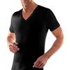 Liabel 3 t Shirt Corpo Uomo Mezza Manica Scollo a V 100% Cotone Art. 03828/53N (Nero, 6/XL)