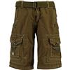Geographical Norway Pantaloni Bermuda Pantaloncini Corti Shorts Peanut Men Uomo Men SR019H/GN-Marrone-M
