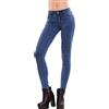 Toocool - Jeans Donna Pantaloni Skinny Slim Elasticizzati Push up Aderenti Nuovi M5317 [XL,Blu]