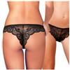 JADEA Brasiliana in Pizzo 3 Pezzi Art. 1628 Slip Donna, Slip Donna Vita Bassa, Slip (3 Pezzi Nero, 3-42-M)