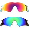 SOODASE Per Oakley M Frame Sweep Occhiali da Sole Rosso/Verde 2 coppie Lenti di Ricambio Polarizzate