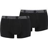 Puma Basic Trunk - Boxer da uomo, confezione da 2 Nero (1) M corto