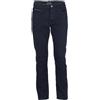 Uvaspina Pantaloni 5 Tasche in Twill Foderati in Pile, Blu 56