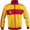JL Sport Ivan Drago - Giacca sportiva da uomo, stile retrò, con cerniera, Giallo, XXL