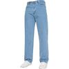 Blue Circle NUOVO da uomo gamba dritta Basic PESANTE jeans da lavoro pantaloni denim tutte VITA TAGLIE GRANDI - slavati candegginati, 34W x 32L
