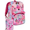 Batman Schoolpack Zaino SJ Gang Animali Cerbiatto Estensibile + Astuccio 3 Zip Completo