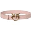 Pinko Cintura Donna Love Berry Simply Belt H3 Fibbia Oro Colore Rosa Cipria Taglia L