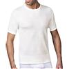 NOTTINGHAM Confezione 2 Pezzi Canottiera Mezza Manica Girocollo Uomo - CALIBRATO Lana- Colore Bianco - Comfort Taglie Forti