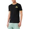 Lonsdale DUCANSBY T-Shirt, Nero/Giallo, XL Men's