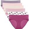 Intimate Portal Mutandine Gravidanza in Cotone Mutande Pieghevoli Premaman e Post Parto Donna Intimo Maternitá Pacco da 6 Beige S
