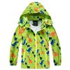 HZXVic Giacca impermeabile per bambini, poncho impermeabile da esterno con cappuccio, tuta impermeabile bambino con dinosauro Età 6-7 anni