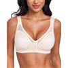 DotVol Donna Reggiseno correttore posturale Anteriore Minimizer per Reggiseno Senza Fili Confortevole(Nudo 4D)