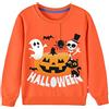 LXKA Maglione di Halloween per bambini da 1 a 7 anni con dinosauro zucca teschio fosforescente felpe fresche per bambini piccoli magliette a maniche lunghe per bambini grandi bambini carino girocollo 100%