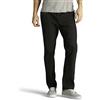 Lee Extreme Motion Flat Front Slim Straight Pant Pantaloni Casual, Nero, 34W x 30L Uomo