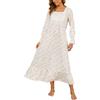 Rubehoow Camicia da notte da donna Vintage Manica Lunga Bottone Anteriore Night Dress Morbido Cotone Stile vittoriano Pigiama Abito con Tasche, Rosa vintage., M