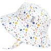 Jan & Jul Cappello da sole in cotone con protezione UPF 50+ per ragazze, Fiori di prato, 6-24 Months