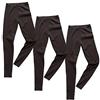 HERMKO 2720 Confezione da 3 Legging Bambino per Maschi e Femmine 100% Cotone, Farbe:Nero, Größe Kinder:1.5-2.0 Anni