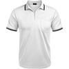 COOFANDY Polo Basic da Uomo Manica Corta Golf Polo Colletto Polo con Cerniera Polo Sport all'Aria Aperta Stile Bianco L