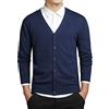 MANBOZIXi Cardigan da Uomo Maglieria Leggera, Blu L