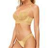SHEKINI Completo Intimo Donna Push up Reggiseno in Pizzo con Ferretto da Donna Reggiseno e Mutandine Sexy Lingerie Set Intimo Spalline Regolabili