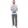 Star Wars Pigiama lungo da uomo Star Wars The Mandalorian Baby Yoda grigio nero, Grigio, M