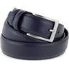 La Bottega del Calzolaio Cintura uomo in pelle classica modello da sposo made in Italy 3,5 cm (115 cm (46/48-48/50 EU), Blu)