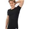 Fibershirts® Maglia Anti Sudore - T-Shirt Contro Le Macchie di Sudore - Canotta antisudore - T Shirt Uomo - con ArmPads PRO e Trattamento Silver - Maglia Intima Uomo - Girocollo