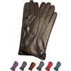 AKAROA ESTD 2019 Guanti in pelle italiana da donna ANN, per touchscreen, fodera in lana e cashmere, 4 taglie S-XL - marrone - S