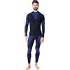 Ladeheid Completo Maglia e Calzamaglia Termiche Uomo LAGI003 (Nero/Blu Marino, M)