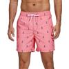 HLVEXH Costume da bagno da uomo ad asciugatura rapida, con fodera in rete e tasche, Ancora rosa, S