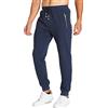 ZOXOZ Pantaloni Sportivi Uomo Cotone Pantaloni Tuta Uomo Fitness Jogging con Tasche Zipe Grigio Scuro XL