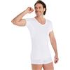FINN Maglia Intima Anti-Sudore Uomo con Maniche Extra Corte - Perfetta sotto Camicie e Polo a Maniche Corte - Canottiera con Assorbenti Ascellari Contro Macchie di Sudore e Cattivi odori Nero 4XL