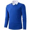 Benibos Pullover casual da uomo con scollo a V, Nero , M