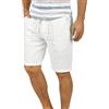 b BLEND BLEND Bones Pantaloncini di Lino Shorts Bermuda da UomoIn Cotone 100% Regular- Fit, Taglia:3XL, Colore:White (70002)
