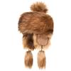 Futrzane Classic Cappello da Montagna - Colbacco Pelliccia Donna con Orecchie (L, Ambrato Classic)