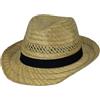 Black Jungle Cappello di Paglia Varadero Cappello Naturale Cappello Estivo di Paglia Cappello Avana Cappello Unisex Fedora Bogart (59)