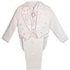Lito Angels Completo Elegante per Bambino, Smoking Set 5 Pezzi (Giacca, Camicia, Cummerbund, Pantaloni e Papillon), Taglia 3 Anni, Nero