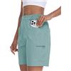 MoFiz Pantaloncini Donna Cargo Shorts Estivi Pantaloni Corti Trekking Shorts Sportivo Leggero Escursionismo con Tasche Verde XL