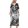 ZaisuiFun Caftano Donna Lungo Kaftano Estivo Taglie Forti Elegante Abito Copricostumi Spiaggia Maxi Vestito Mare Boho Tunica