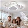 YUEEU Plafoniera Cameretta Bambini 52CM Dimmerabile Nuvola 42W 3000-6000K | Lampadario Camera da letto Lampade Led Soffitto Luce con Telecomando Bambina Bambino Schlafzimmer Luce Ragazza Nuvole