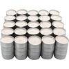Etrexonline Candele Tealight Bianco 100 pezzi, Candele di Cera Bianche Non profumafi Ø 38mm