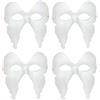 ICE TOYS 4 Maschere bianche da personalizzare per carnevale halloween feste eventi per scuola fai da te(Forma 1)