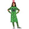 Disguise Minecraft Disguise Costume ufficiale Creeper ragazza, costume da carnevale per bambini, costume, costume da carnevale per compleanno M