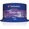 Verbatim DVD+R 16X 4.7GB Branded Matt Silver,50 Pack, 43550 (Matt Silver,50 Pack)