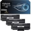 alphaink 3 Toner Compatibile (CON CHIP) per HP 106A W1106A per Laser 107a 107r 107w per MFP 135a 135r 135w 135wg 137fnw 137fwg Compatibili (3 Nero, Con Chip)