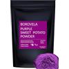 BOROVELA Viola di patate dolci in polvere colorante alimentare viola naturale mix in frullati per dolci da forno 100% ingrediente naturale 100 g