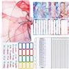 Yuknees Raccoglitori ad Anelli A6 Budget Binder Budget Planner Agenda con 12 Buste Porta Soldi Cash Stuffing Raccoglitore Soldi per Risparmi Budget di Contanti Organizzatore di Buste Trasparenti (Rosa)