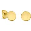 Miore Orecchini a bottone piatto in oro giallo 585 14 kt ⌀ 6 mm., Oro