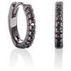 Namana Orecchini a Cerchio Piccoli in Argento Sterling 925 per Donne e Ragazze, Orecchini a Cerchio Piccoli con Pietre Zirconi Colorate o Bianche, Orecchini 'Huggie' per Donna